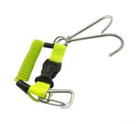 per cavo Spirale per tpu Gancio Corallo Subacqueo Nero per | Rivestimento per tpu nero, per cavo spiralato flessibile, protegge usura, lunghezza 1.25m, uso versatile(Green)