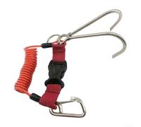 per cavo Spirale per tpu Gancio Corallo Subacqueo Nero per | Rivestimento per tpu nero, per cavo spiralato flessibile, protegge usura, lunghezza 1.25m, uso versatile(Red)