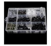 Per CB1000 CB600F CB500F CB500X CB750 CB400 CB1100 CBF1000ST Viti Carrozzeria Bulloni Carenatura Moto Molla Viti Cupolino(Black- Silver)