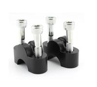 Per CB1100EX Per CB1100RS Per Monkey Per MSX 125 Moto Alluminio Sollevato Manubrio Riser Adattatore Morsetto Di Montaggio Rialzo Manubrio Moto(Black)