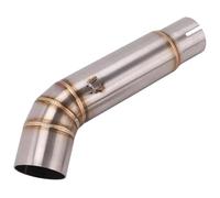Per CB600 Per La Variazione Per Hornet 600 CB600F 2007-2013 Slip On Fuga Silenziatore Centrale Di Collegamento Moto Terminali Silenziatori Tubo Centrale Scarico Motociclo(Argento)