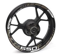 Per CB650F Per CB 650F Moto Riflettente Cerchione Adesivo Decalcomania Anteriore Posteriore Decalcomania Set Completo(19Miscellaneous colors)