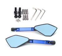 Per CB650R CB650 R Specchio Moto CNC Specchietto Retrovisore Laterale Blu Antiriflesso compatibili(Blu)