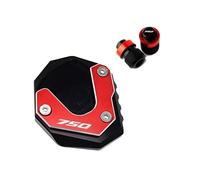 Per CB750 Per H&ornet Per XL750 Per T&RANSALP XL 750 2023 2024 Accessori Moto Tappi Valvola Cavalletto Rilievo Piede Laterale Ingranditore Stand Pad(Color1)