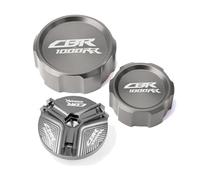 Per CBR1000RR CBR 1000 RR 2008-2018 CNC Coperchio Serbatoio Principale Cilindro Fluido Freno Anteriore E Posteriore Tappo Di Riempimento Olio(Design I)