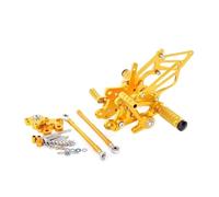 Per CBR600RR ABS 2009-2015 CBR 600 RR CNC In Alluminio Moto Regolabile Rearset Posteriore Set Pedane Pedali Poggiapiedi(Oro)