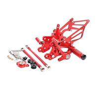 Per CBR600RR CBR 600RR CBR 600 RR 2003-2006 Di Alluminio Di CNC Del Motociclo Regolabile Rearset Posteriore Set Pedane Pedali Poggiapiedi(Rosso)