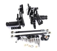 Per CBR600RR CBR 600RR CBR 600 RR 2003-2006 Di Alluminio Di CNC Del Motociclo Regolabile Rearset Posteriore Set Pedane Pedali Poggiapiedi(Nero)