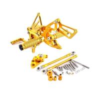Per CBR600RR CBR 600RR CBR 600 RR 2007-2008 CNC In Alluminio Moto Regolabile Rearset Posteriore Set Pedane Pedali Poggiapiedi(Oro)