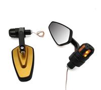 Per CBR600RR CBR929RR CBR954RR CB1000R CB 300F 500F 22mm Vista Posteriore Del Motociclo Handle Bar End Specchi Specchietto Laterale Indicatori Di Direzione compatibili(Oro)