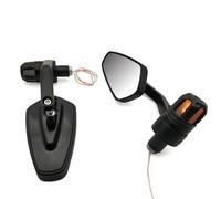 Per CBR600RR CBR929RR CBR954RR CB1000R CB 300F 500F 22mm Vista Posteriore Del Motociclo Handle Bar End Specchi Specchietto Laterale Indicatori Di Direzione compatibili(Nero)