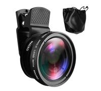 per cellulare | Kit grandangolare 0,45X 15x super macro, professionale per fotocamera del telefono per tutti gli smartphone