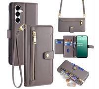 Per Cellulare Samsung Galaxy A16 Custodia Con Nastro Vani-Tessere Ecopelle