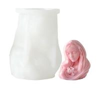 per cera, stampo antiaderente per candele, 3D in silicone a rilascio facile, resistenti al calore, per donne, adulti, amanti del fai da te, resina, gesso, sapone, argilla, cemento