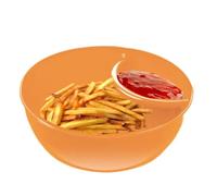 per cereali, snack e salse, impilabile | Piatti per cereali, zuppa, panini, ciotole combinate per cracker, piatti divisi per insalata, patatine fritte, ketchup, S