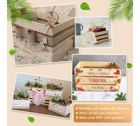 Per cestino in legno di pino miniatura modello per decorazione per fai da te e