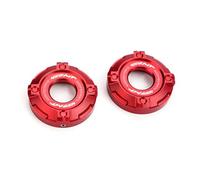 Per CFMOTO 450MT MT450 CF 450 MT 2024 25 Accessori Per Moto In Alluminio Copri Colonna A Tre Stelle Copri Tappo Ammortizzante(Red-B (2pcs))
