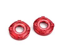 Per CFMOTO 800NK NK800 CF 800 NK 2022-2025 Accessori Per Moto In Alluminio CNC Tappo Ammortizzante Copri Colonna A Tre Stelle(Red-B (2pcs))