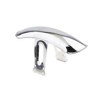 PER CG125 PER GN125 PER Cafe PER Racer Parafango Anteriore Universale Per Motocicletta Retro Nero Parafango Cromato Per Posizione Pneumatici Paraspruzzi Moto Parafanghi(Silver Front)