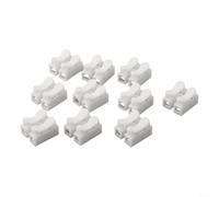 per ch2 Spring Wire Connector 10Pcs Quick Clamp Terminal per | Quick spring mechanism, no screws needed, secure 2-pin connection, per ideal for LED strips, fast installation