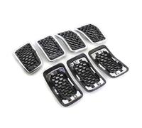 Per Cherokee 2019-2022 Cromo Anello Rete Nera Anteriore Griglia Auto Styling