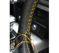 Per Chevrolet Bel Aria Nomad 1955-1957 Nero Vera Pelle Copertura Del Volante