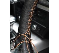 Per Chevrolet Bel Aria Nomad 1955-1957 Nero Vera Pelle Copertura Del Volante