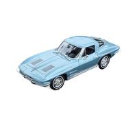Per Chevrolet Corvette 1963 Modello In Lega Pressofusa In Scala 1:24 Modello Di Auto In Miniatura Collezione Di Decorazioni Per La Casa(Blue)