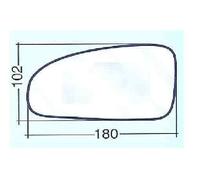 Per Chevrolet Daewoo Kalos Vetro Dx Piano Argentato Per Specchietto Retrovisore