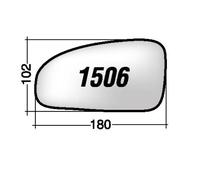 Per Chevrolet Kalos da 2005 Vetro di Ricambio Sx per Specchio Retrovisor 180X102