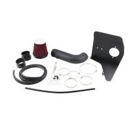 Per Chevrolet Per Camaro Per SS 6.2L 2010 Motore Aspirato Naturalmente Kit Di Aspirazione Aria Fredda Da 4'' + Filtro Rosso Scudo Termico Tubo Di Aspirazione Dell'aria(Nero)