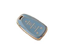 Per Chevrolet Per Chevy Per Malibu Per Camaro Per Cruze Per Traverse Per Sonic Per Volt 2017 -2019 Custodia Protettiva In TPU Morbido Per Chiave Auto Guscio Chiave(Gray)