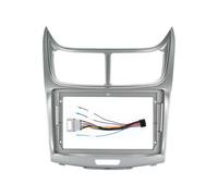 Per Chevrolet Per Sail 2004-2014 Mascherina Auto Da 9 Pollici Montaggio Su Cruscotto Con Cornice Per Lettore DVD Doppio DIN CFCPKOYOZD(Silver- frame-cord)
