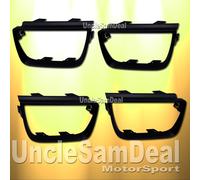 Per Chevy Camaro Coda Luci Telaio Orlo Lunetta Modanatura Flat Nero 4 Pezzi Set