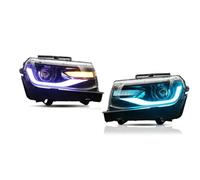 Per Chevy Per Camaro 2014 2015 Proiettore Fari DRL RGB Multicolore Controllo Bluetooth Lampadine dei fari(RGB)