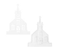 per Chiesa - Stampo in Silicone, Stampo per Zucchero di Chiesa, Forma a Croce della Chiesa, Stampo per cioccolatini, in Silicone, Stampo per Gesso per calcestruzzo, Stampo per Resina