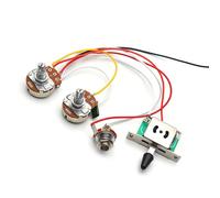 Per Chitarra Elettrica ST/SQ Linea Di Montaggio 1T1V Big Electronic (500K) + Interruttore A Cinque Posizioni Cromato(Black)
