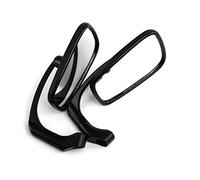 Per Chrome Black Motorcycle Retro Specchietto Retrovisore Laterale Stelo In Alluminio E Alloggiamento Per Specchietto In Plastica ABS Specchietto Retrovisore Specchi Laterale(1)