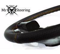 Per Chrysler 300C MK1 Perforata Volante IN Pelle Cover Giallo Doppio Stch
