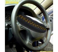 Per Chrysler Crossfire 03-07 Volante IN Pelle Nera Cover Giallo Punto