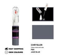 PER CHRYSLER JAZZ BLUE PBX Ritocco Penna Pittura Pennello Fix Kit Scratch Chi...