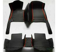 Per Chrysler Per Town Per Country 2008 2009 2010 2011 2012 Tappetini In Pelle Auto All Weather Impermeabile Set Completo Tappetini Auto(Striped Black Red A)