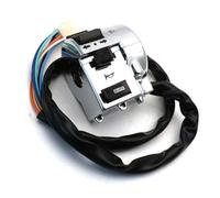 Per Ciclomotori GY6 Per Scooter 50Cc Per 125Cc 150Cc Interruttore Di Controllo Cromato Lato Destro E Sinistro Da 25 Mm Pulsante Interruttore Per Parti Di Motociclette Blocchetto Accensione(Left)