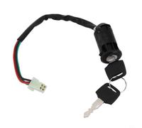 per cilindro Serratura Avviamento per moto 2 Chiavi ABS per | Installazione diretta, 4 pin, , nero opaco, per moto e quad