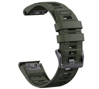 Per cinturino in silicone bicolore QuickFit da 26 mm e 22 mm per Garmin Fenix E 8 7X 7 6 6X per Epix Pro Gen 2 da 51 mm e 47 mm per accessori per cinturini per orologi Tactix, verde militare, 26 mm,