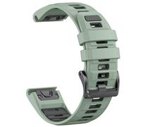 Per cinturino in silicone bicolore QuickFit da 26 mm e 22 mm per Garmin Fenix E 8 7X 7 6 6X per Epix Pro Gen 2 da 51 mm e 47 mm per accessori per cinturini per orologi Tactix, grigio inchiostro verd