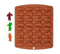 per cioccolatini per Halloween, a forma di teschio, in silicone, antiaderenti, riutilizzabili, per Halloween, orsetti gommosi, cioccolato