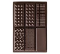 per Cioccolato Silicone, per Caramelle Al Cioccolato,Alimentazione Barrette Di Cereali - 6 Per Caramelle Antiaderente Cavità Stampo Burro Budino Per Cioccolato Tartufi Pane