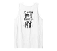 per CITARE Hamlet Act III Linea 87: No Shakespeare Meme sul Retro Canotta