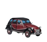 Per Citroen 2CV 6 Charleston 1:24 Modello Di Auto Sportiva In Lega Pressofusa In Metallo Serie Di Auto D'epoca Classiche(Red)